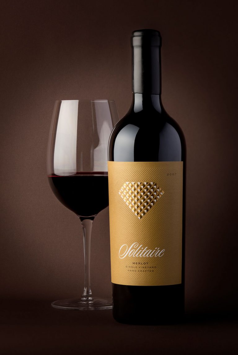 Solitaire wine label design - Wine label designs