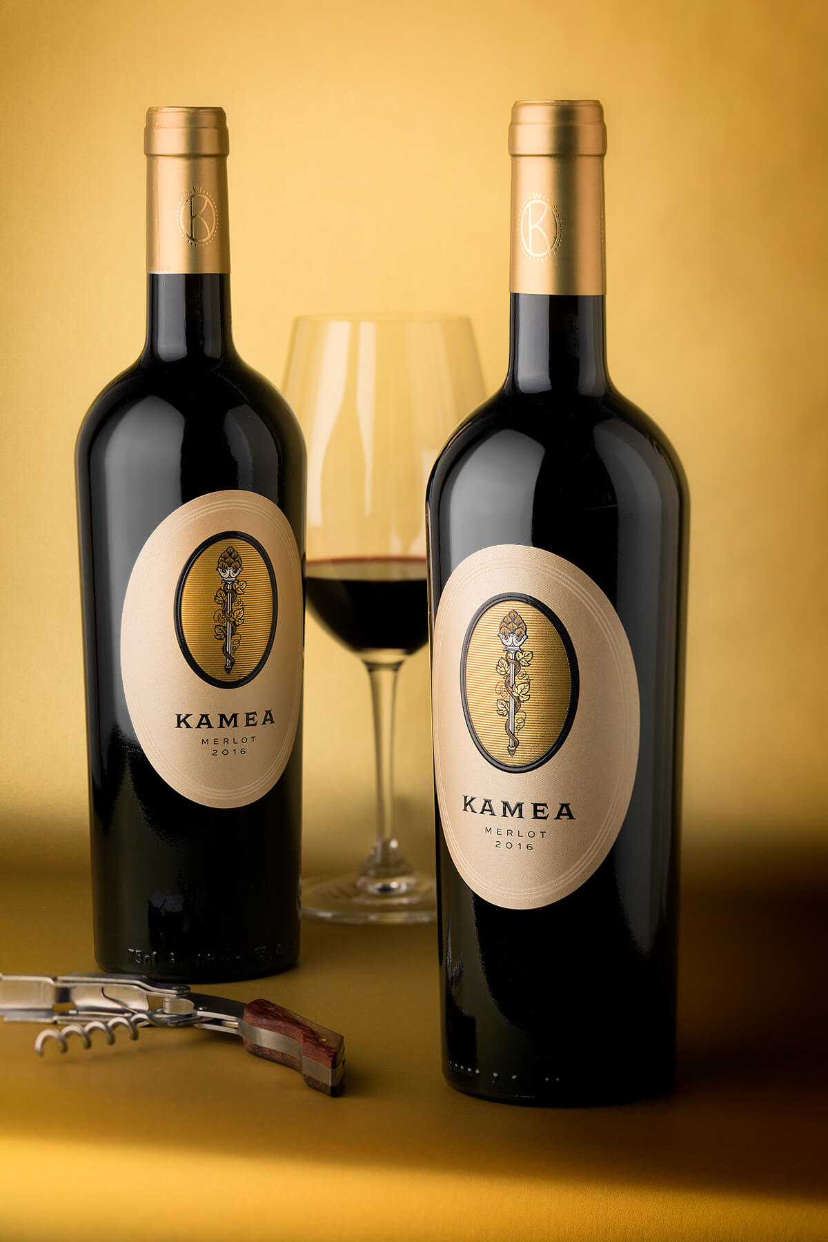 kamea winery wine packaging design