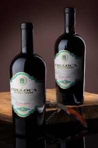 vintage label design for colloca winery