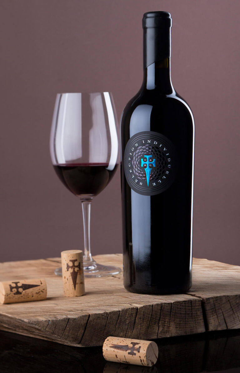 Individual Selection for Grand Sovereign wine brand Wine label designs