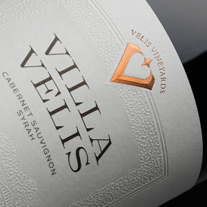 velis wine label design