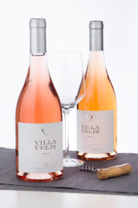 rose wine label design