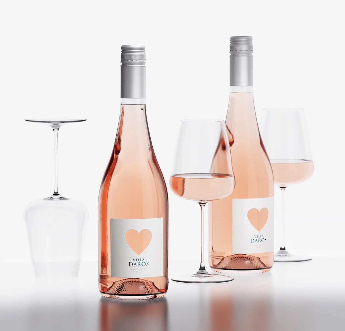 villa daros rose label