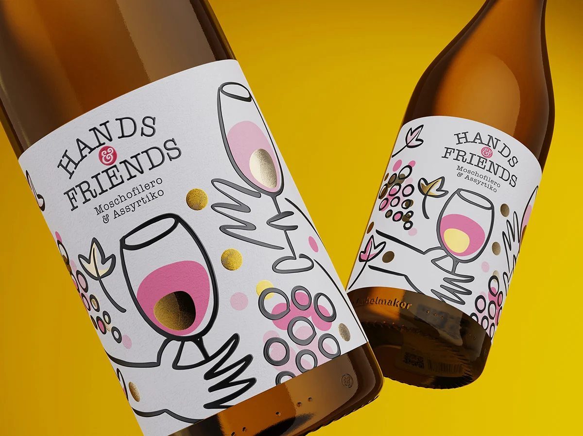 Friends Wine Label