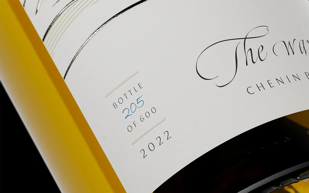 wave wines label