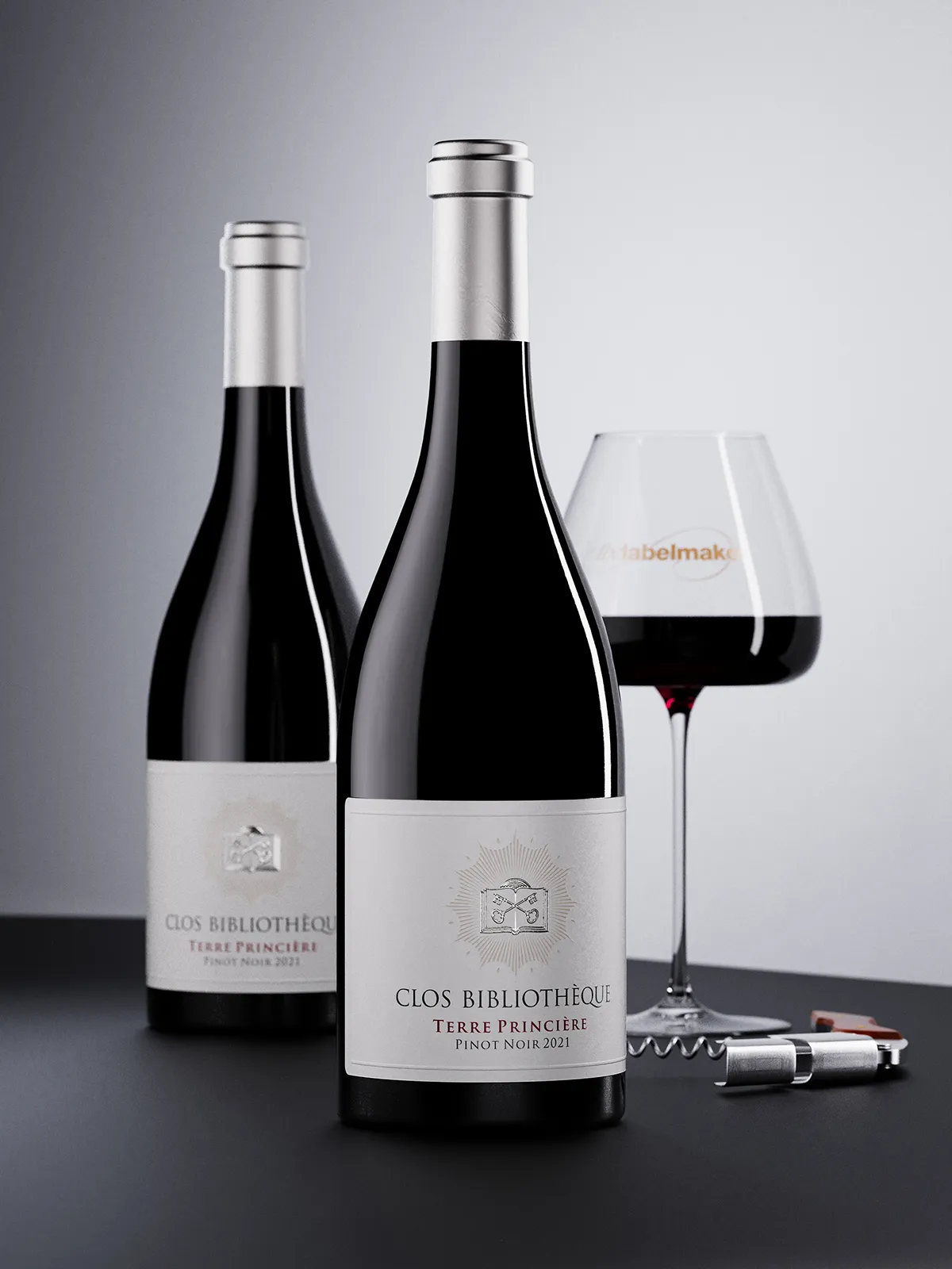 bibliotheque wine label