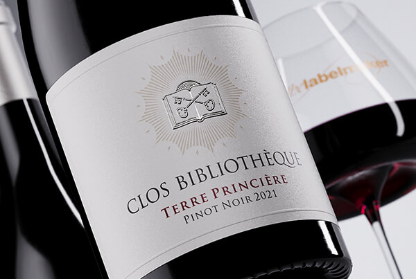 Clos Bibliotheque Wine Label Design