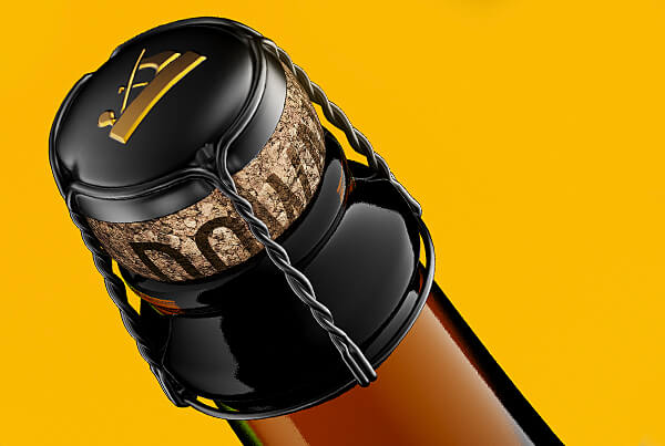 Downtown Sparkling Wine Label Design