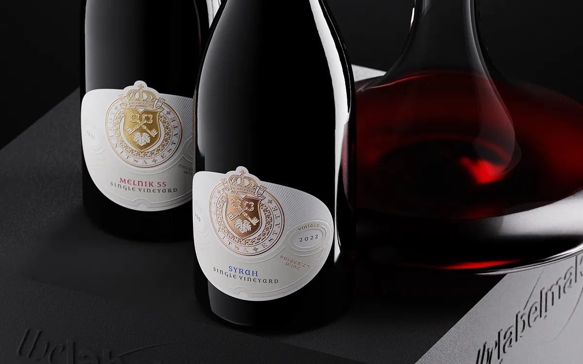 lozenitsa estate wine label design