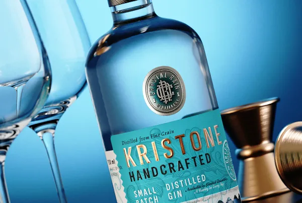 Kristone Craft Gin Label Design