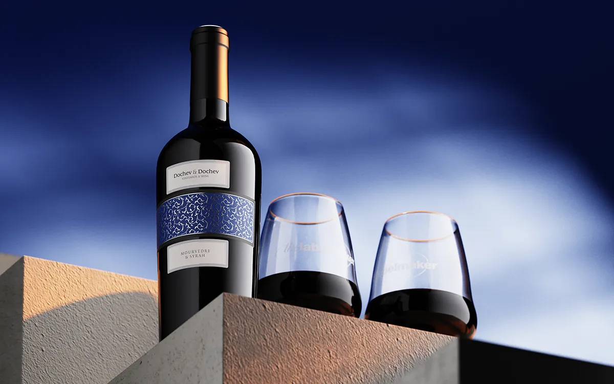 dochev wine label