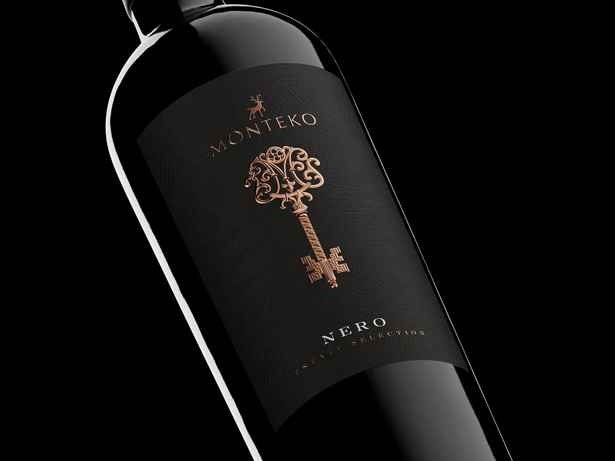 monteko wine label