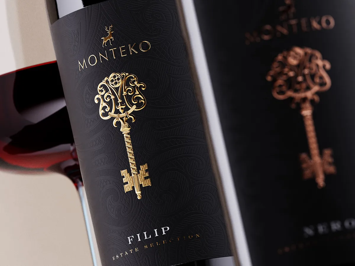 wine label monteko