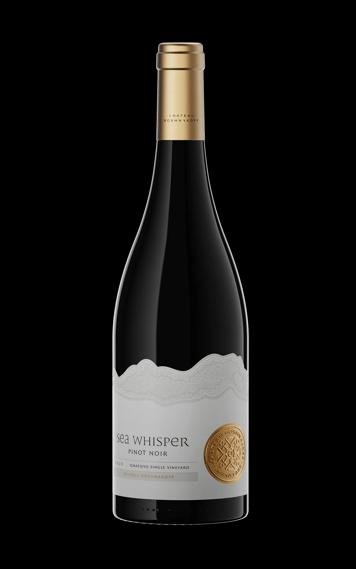 whisper wine label