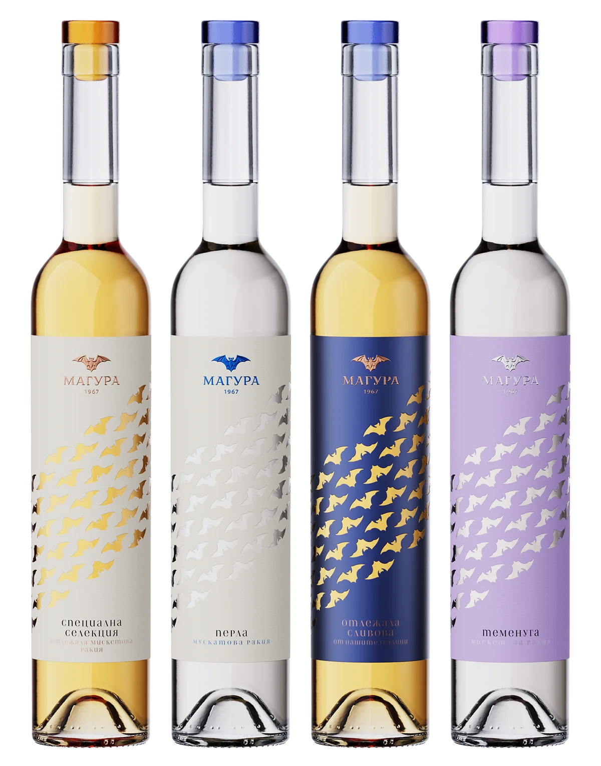 grape brandy bottles