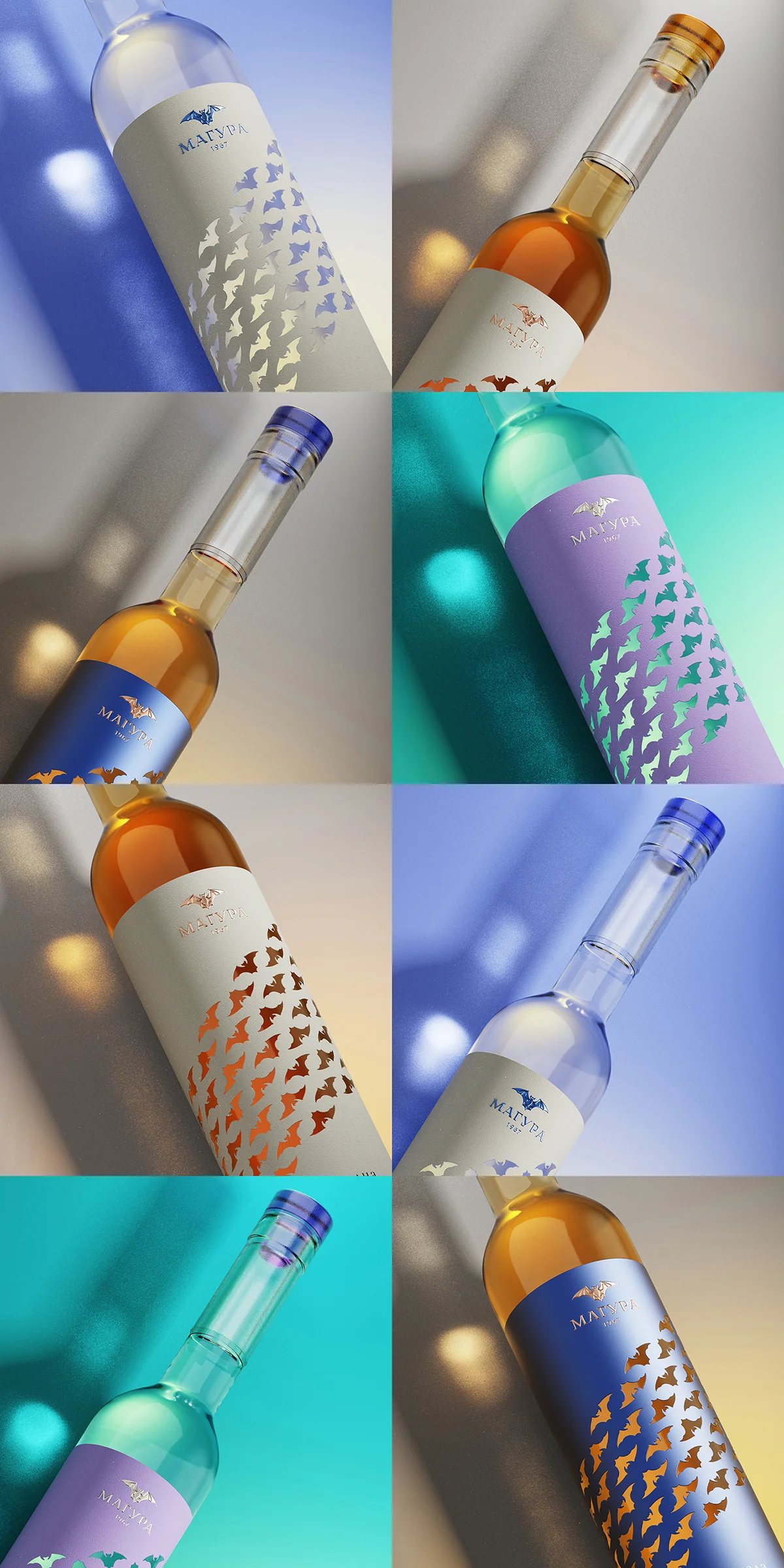 grape brandy label collection