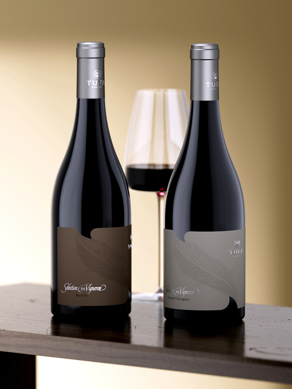 Kantina Tufa wine labels