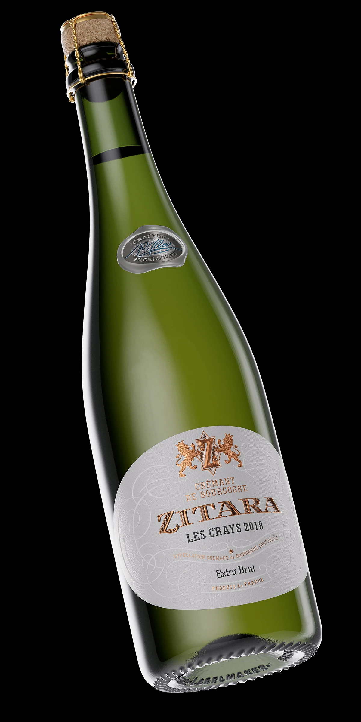 zitara cremant label design