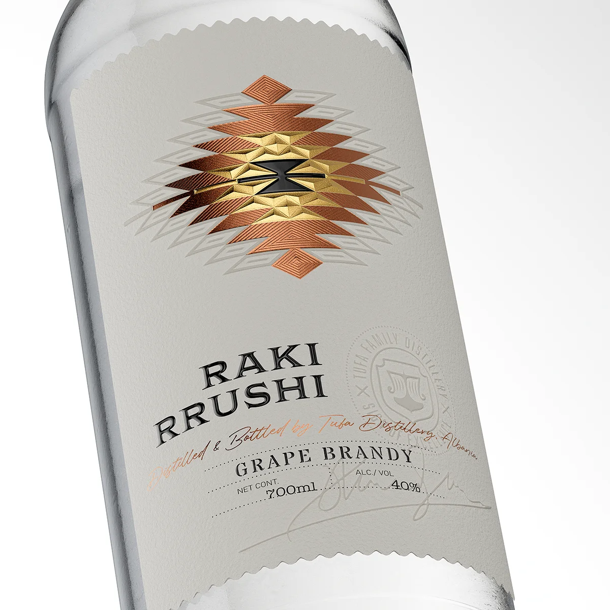 luxury grape brandy label