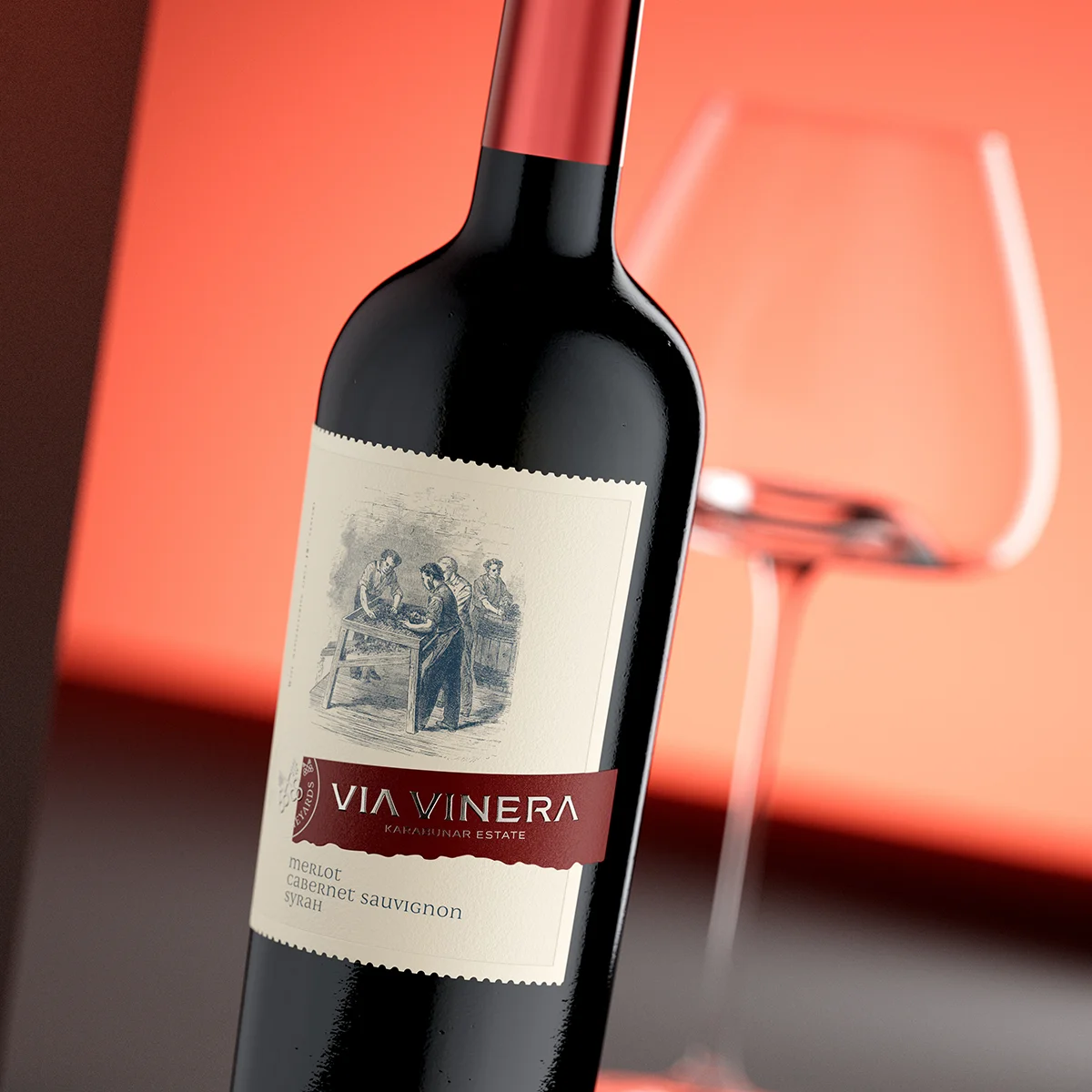 modern vintage label design