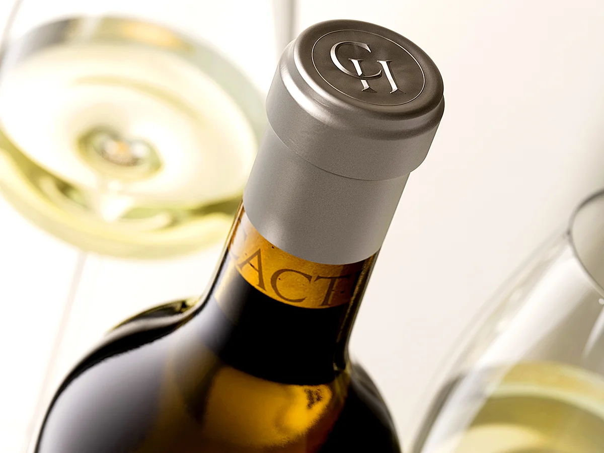 Top view of the capsule and the "CACTUS" lettering